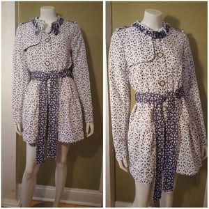 Anthropologie Elevenses JACKET Eyelet Trench 12